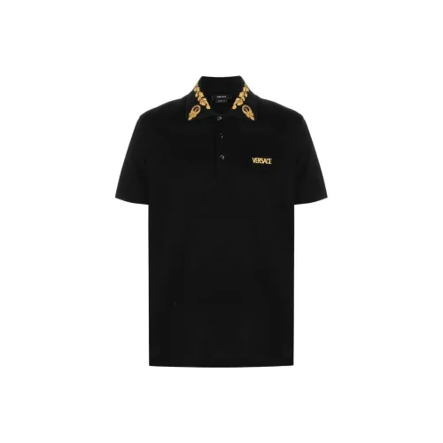 VERSACE SS23 Поло Мужское Черное