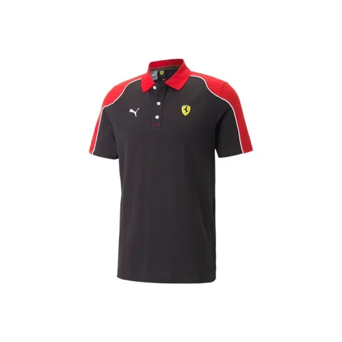 PUMA Черное Красное Мужское Поло