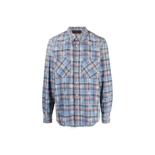 AMIRI Мужские Синие Рубашки