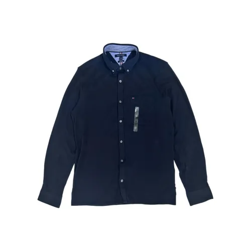 Tommy Hilfiger Рубашка Мужская Темно-Синяя