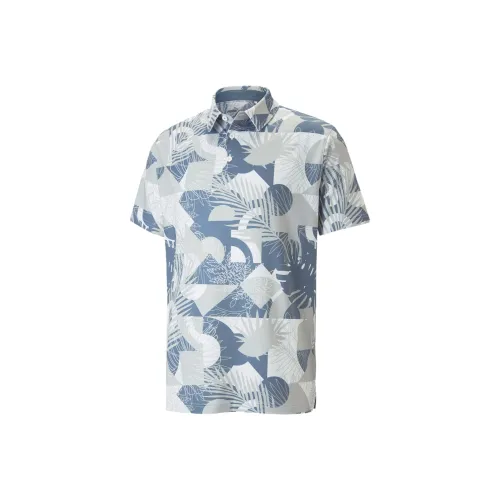 PUMA MATTR GEO GOLF Поло Мужское Поло Мужское Синий