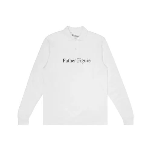 Praying Поло Унисекс Белый