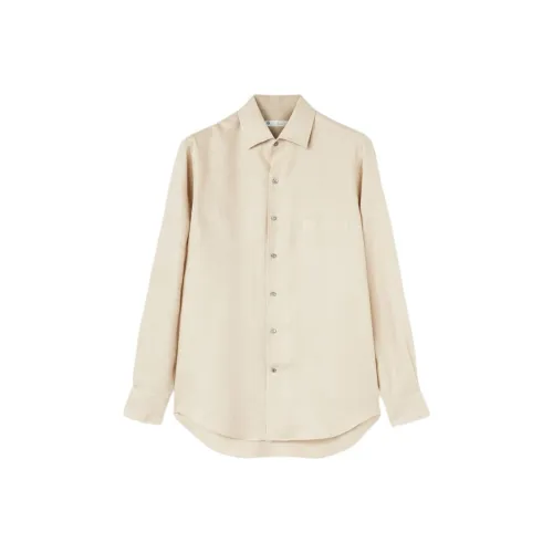 Loro Piana FW24 Рубашка Мужская Земляной Серый Умбра