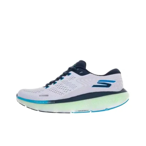 Skechers GO Run Ride 11 Low Топ Беговые кроссовки Мужские Синие Белые