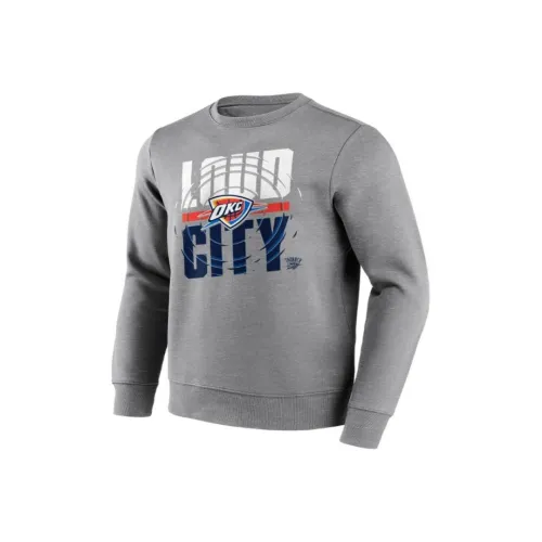 NBA Oklahoma City Thunder Fanatics Thunder Толстовка Мужская Серого цвета