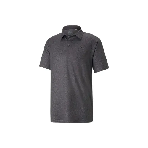 PUMA Golf POLO DE GOLF Cloudspun Primary Homme Мужское Поло Черное Серое