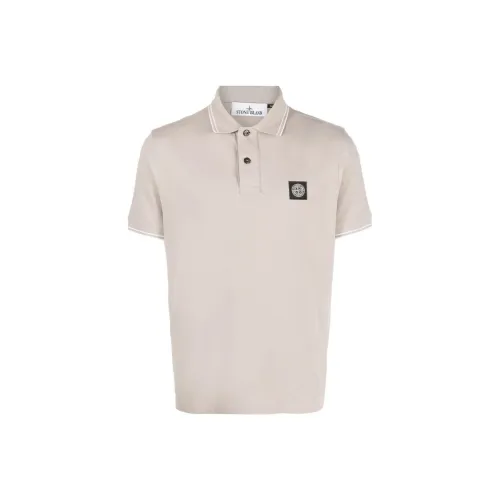 STONE ISLAND Бежевая Мужская Поло