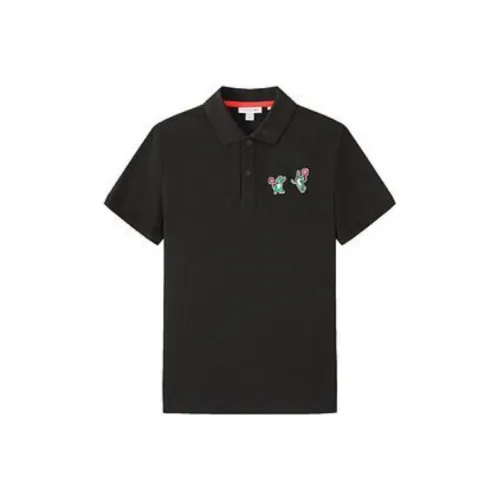 LACOSTE Черное унисекс поло
