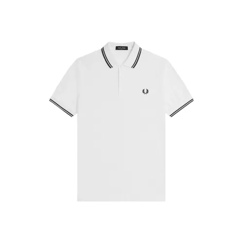 FRED PERRY Поло Мужское Белое