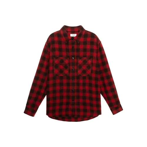 CELINE Новый MEN'S COLLECTION Мальчик Кукла Рубашка Мужской Красный