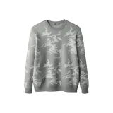 Зелёно-серый цветочный узор, размер 11