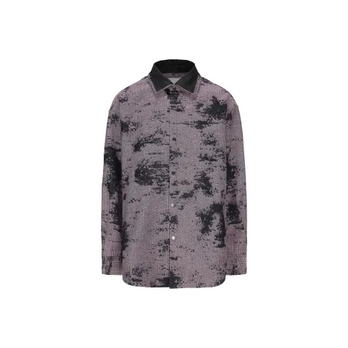 VANN VALRENCÉ Рубашка Унисекс Смешанный Розовый