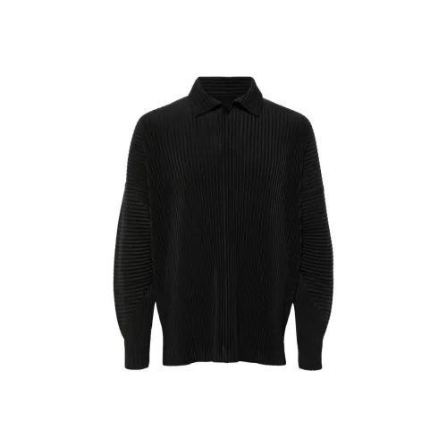 Homme Plissé Issey Miyake Рубашка Мужская Черная