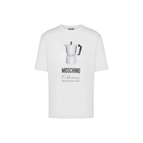 MOSCHINO Белая Мужская T-Рубашка
