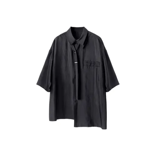 HUANXIANGZHE Рубашка Унисекс Черная