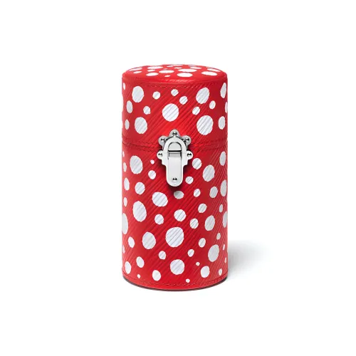 LOUIS VUITTON Yayoi Kusama Коллаборация Телячья кожа Парфюм Сумка Мешок для хранения Женские Красный Белый