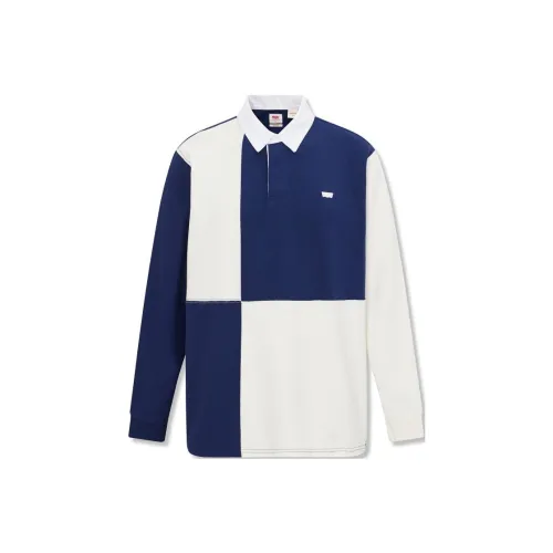 Levis Синий Белый Многоцветный Мужская Рубашка Поло