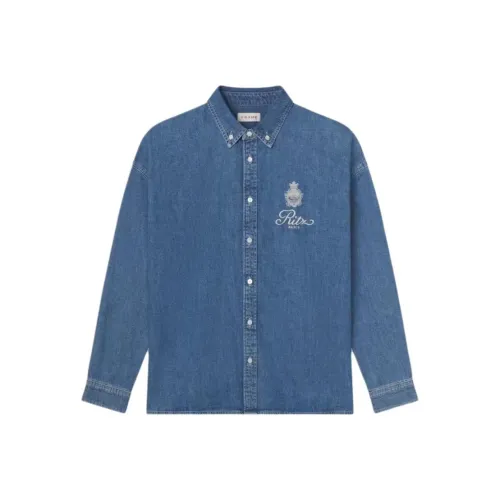 Рамка Светло-синий Унисекс Рубашки