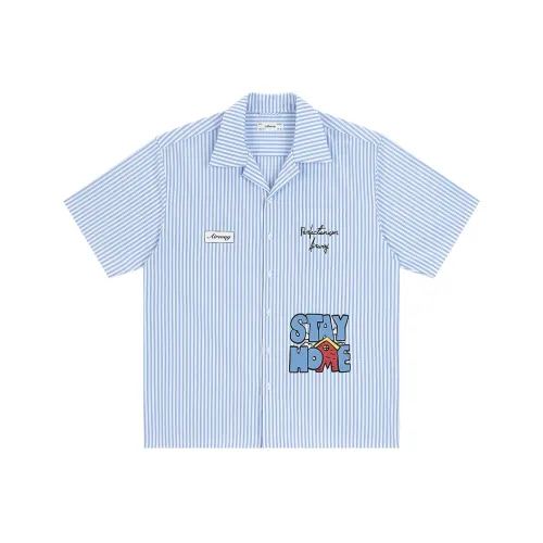 AIRWAY Светло-синий Унисекс Рубашки