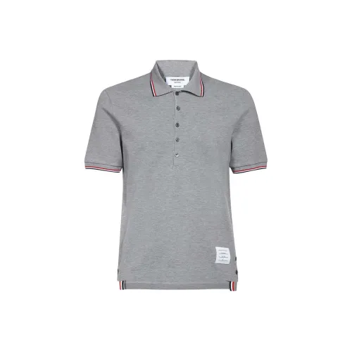 THOM BROWNE Серый Мужской Поло