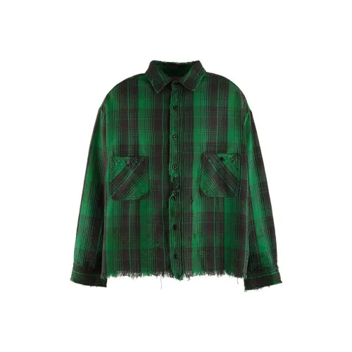 SAINT Mxxxxx x SEAN WOTHERSPOON SS24 Рубашка Унисекс Зеленый