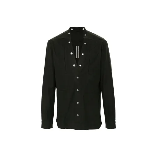 RICK OWENS совместный бренд RO Рубашка Мужская Зеленая