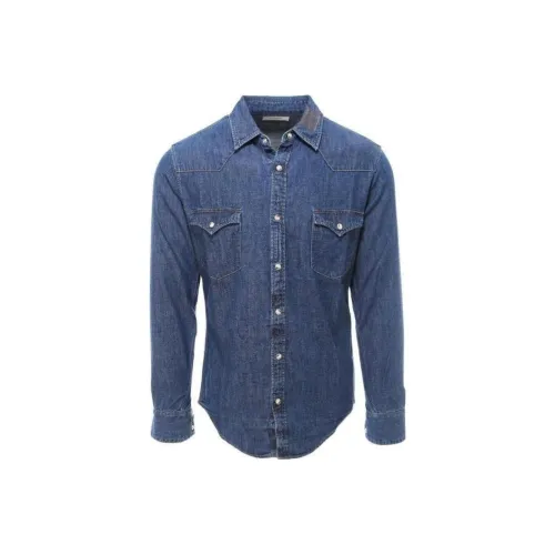 CELINE Мужские Синие Рубашки