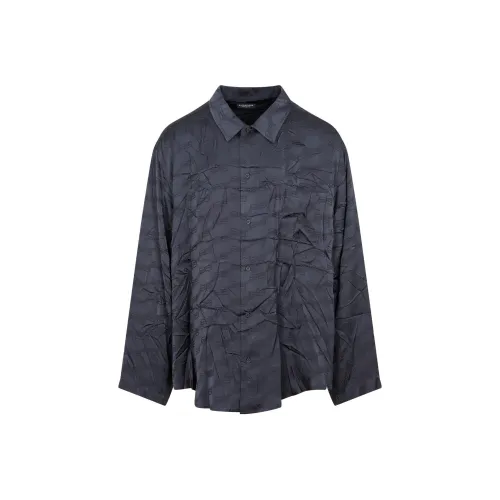 Balenciaga SS23 Рубашка Регулярного Кроя Мужская Угольный Серый