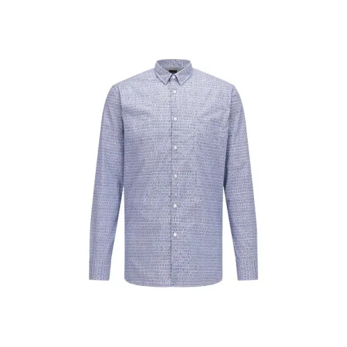 Hugo Boss Рубашка Мужская Темно-синяя