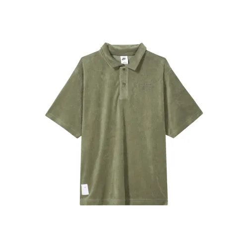 Nike Polo для мужчин, цвет оливково-зеленый