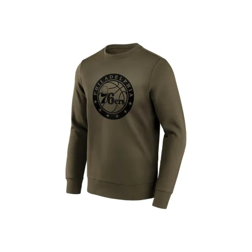 NBA Philadelphia 76ers MONO Логотип GRAPHIC CREW Свитшот Мужской Темно-зеленый