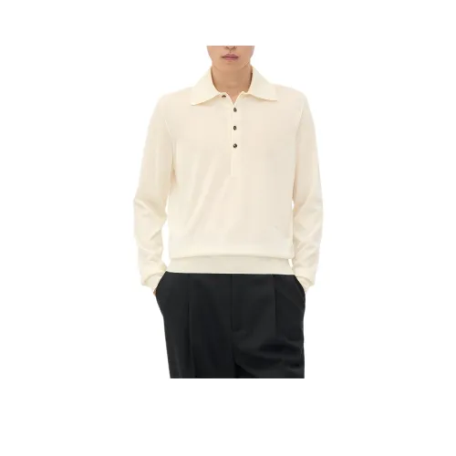 Bottega Veneta FW24 Поло Мужское Экрю