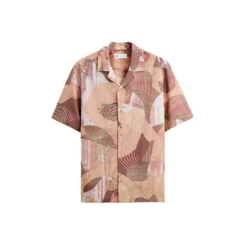 ZARA Розовые Мужские Рубашки