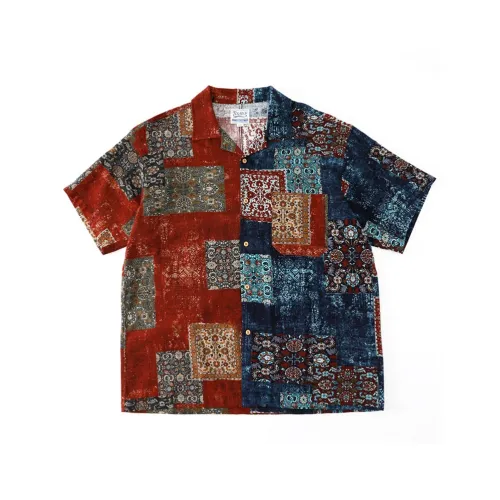 TEKABLU Рубашка Унисекс Hundred Families Синий Красный