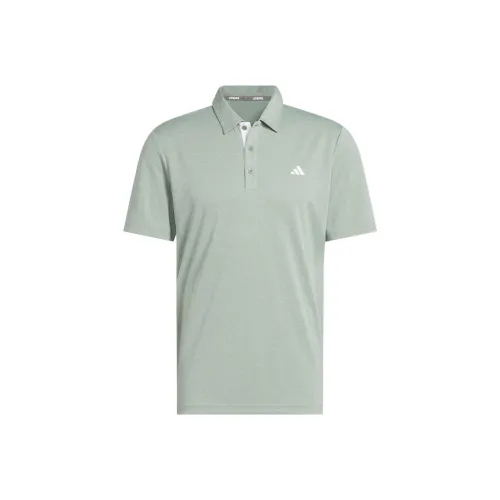 Adidas Drive Heather Polo Polo Мужской Пыльно-зеленый