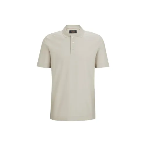 Hugo Boss Поло Мужское Светло-Бежевое