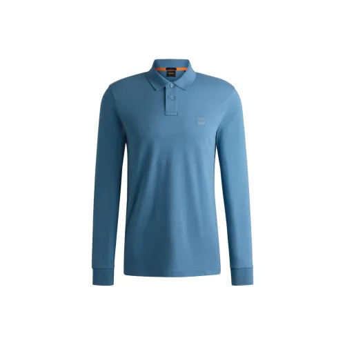 Hugo Boss FW24 Поло Мужское Небесно-Синий