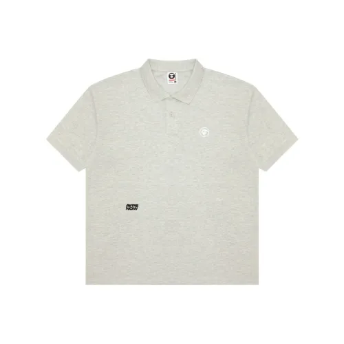 AAPE Белый WH2 Мужская Поло