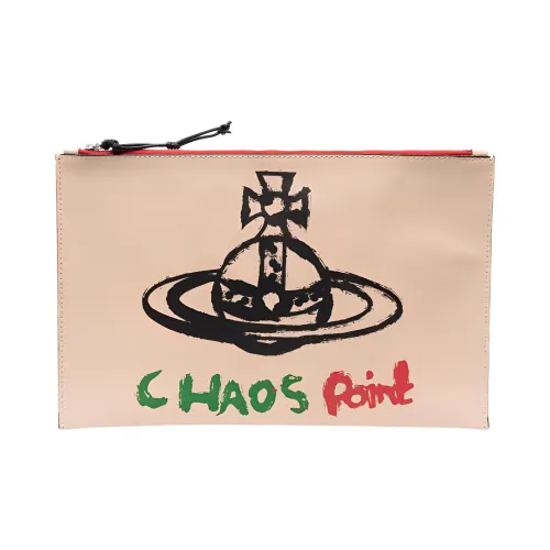 Vivienne Westwood Коровья кожа Клатч Стандартный Женский Бежевый