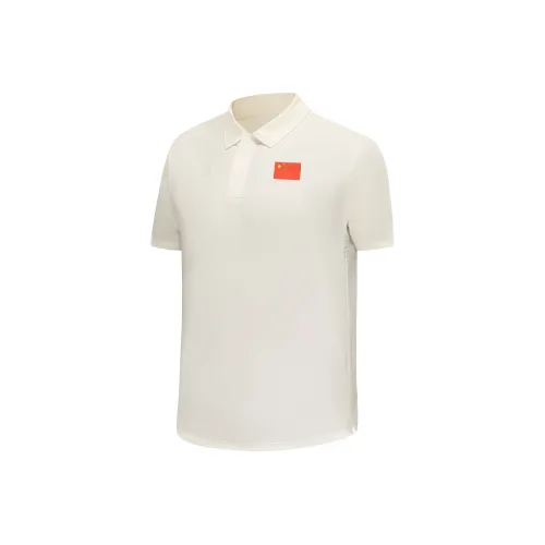 LINING Glory Series Поло Унисекс Champagne White