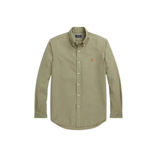 Polo Ralph Lauren SS24 Рубашка Мужская Шалфейно-Зеленая