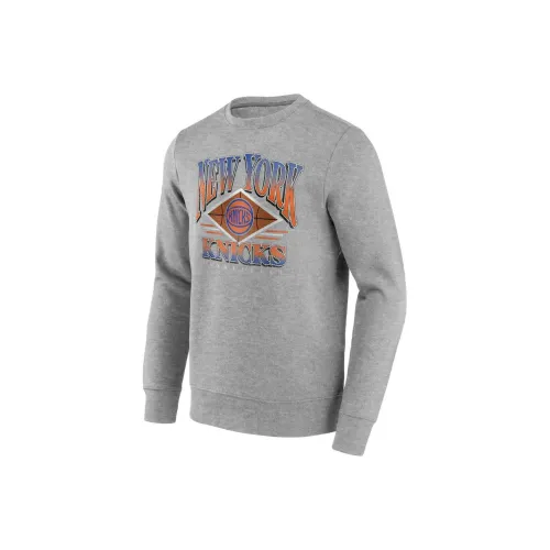 NBA New York Knicks Пава Phase Толстовка Мужская Серого цвета