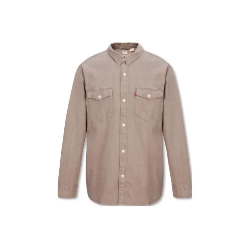Levis Коричневые Мужские Рубашки