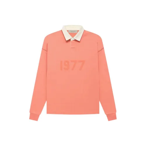 Fear of God Essentials 1977 Series Кораллово-красный Унисекс Поло