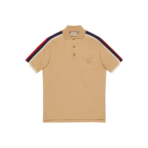 GUCCI SS23 Поло Мужское Бежевое