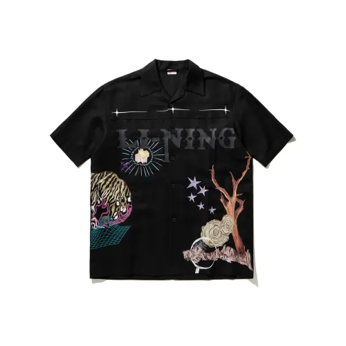 LINING Черные Унисекс Рубашки