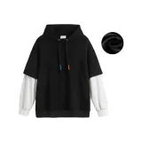 Флисовая подкладка, черного цвета