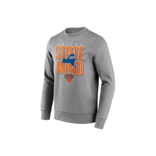 NBA New York Knicks Fanatics Толстовка Мужская Серого цвета