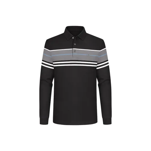 GY Goldlion Поло Мужское Черное