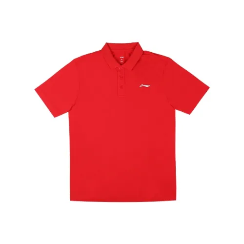 LINING Красная Мужская Поло